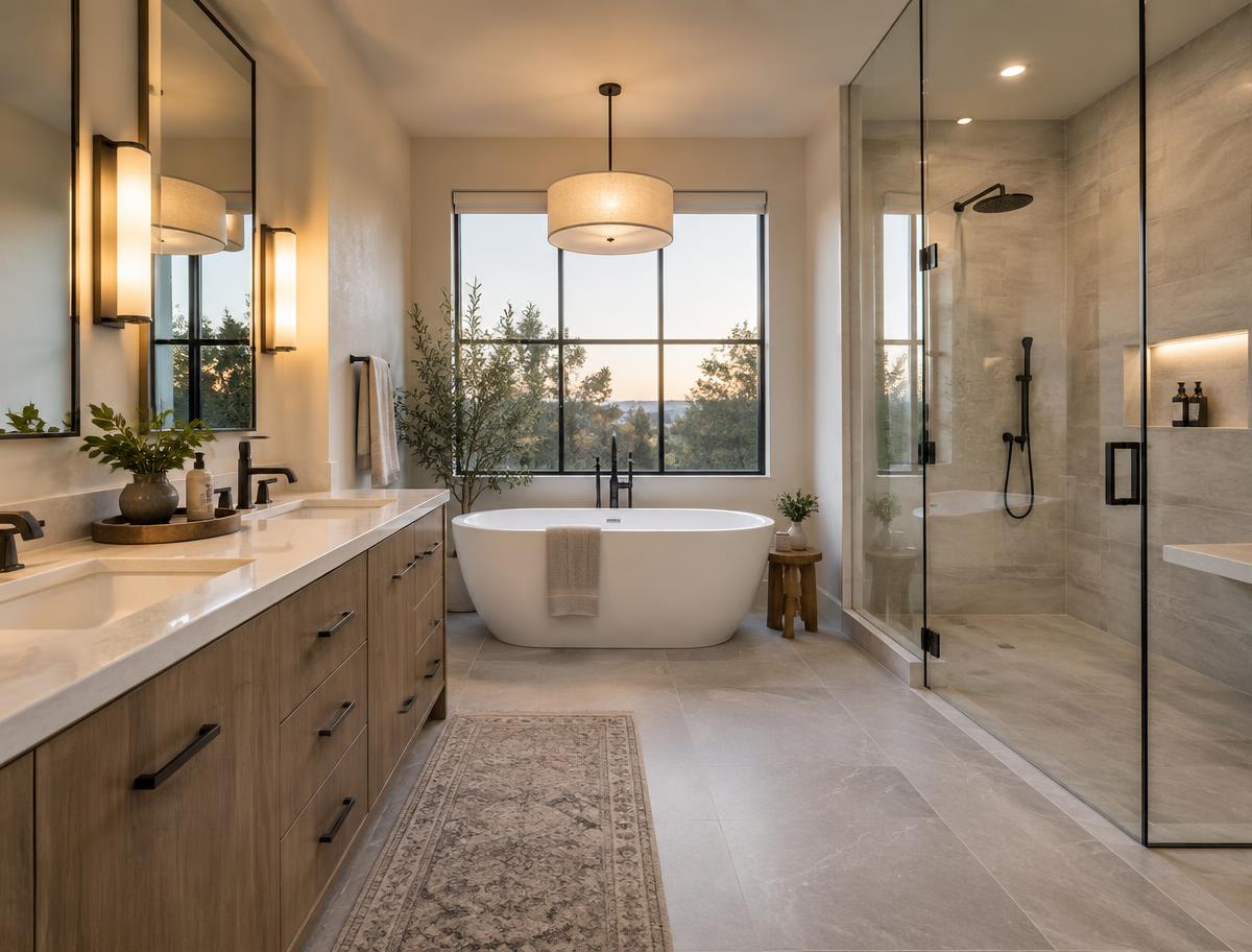 Bathroom rebuilt to code after inspection